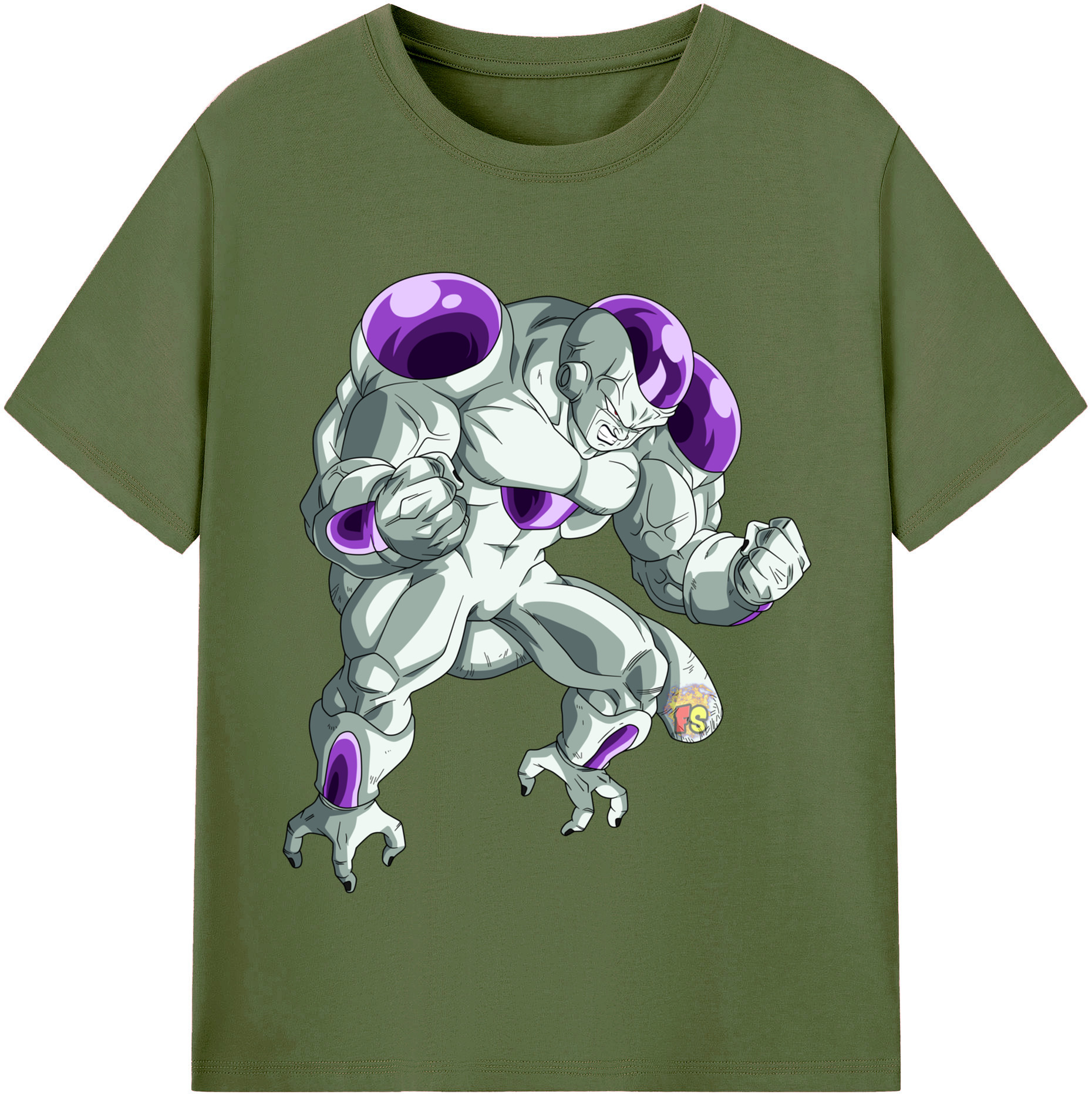（画像用） ドラゴンボール フリーザ DRAGON BALL Frieza 綿100％半袖Tシャツ（フロントプリント）